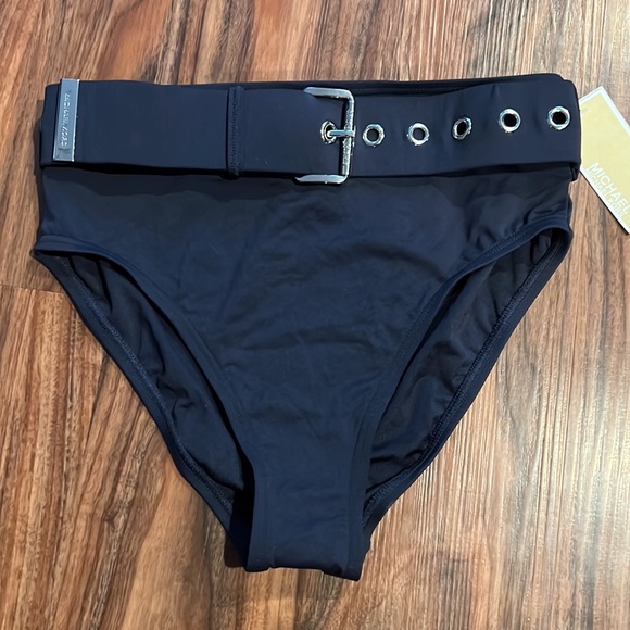 Michael Kors Solid High Waisted Bottom - Picture 3 of 11